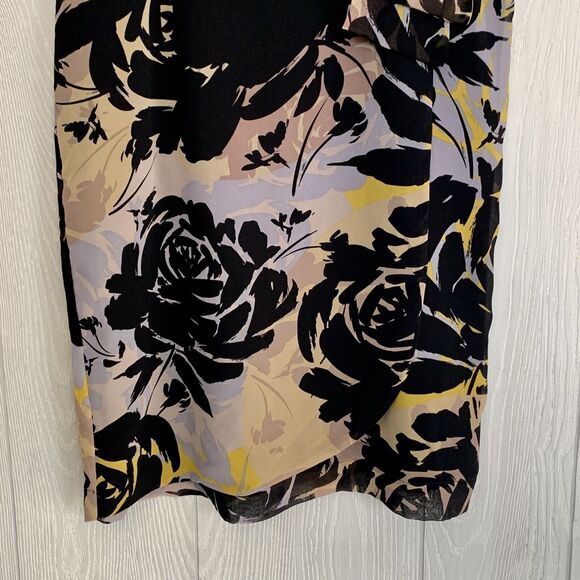 Banana Republic V-Neck Multicolor Sleeveless Dress Size 6 - Picture 4 of 6
